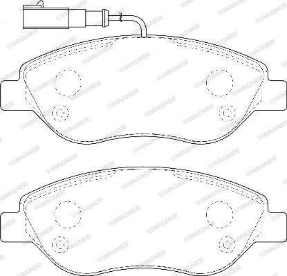 Wagner WBP23711A - Гальмівні колодки, дискові гальма avtolavka.club