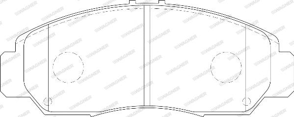 Wagner WBP23729A - Гальмівні колодки, дискові гальма avtolavka.club