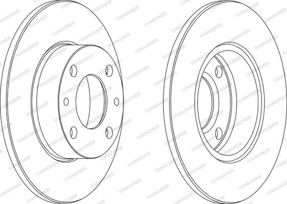 Wagner WGR0083-1 - Гальмівний диск avtolavka.club