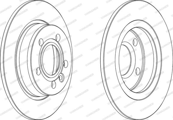 Wagner WGR0847-1 - Гальмівний диск avtolavka.club
