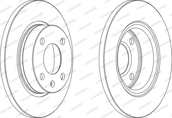 Wagner WGR0875-1 - Гальмівний диск avtolavka.club
