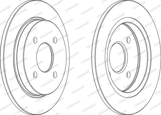 Wagner WGR0281-1 - Гальмівний диск avtolavka.club