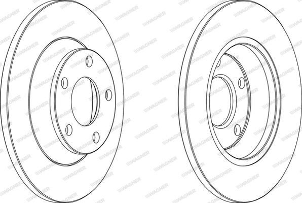 Wagner WGR0759-1 - Гальмівний диск avtolavka.club