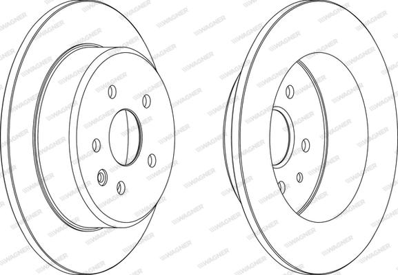 Wagner WGR1499-1 - Гальмівний диск avtolavka.club