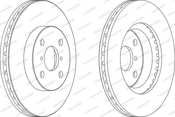 Wagner WGR1587-1 - Гальмівний диск avtolavka.club