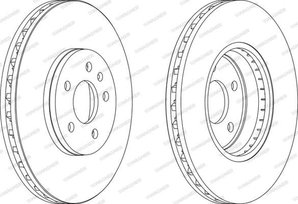 Wagner WGR1664-1 - Гальмівний диск avtolavka.club