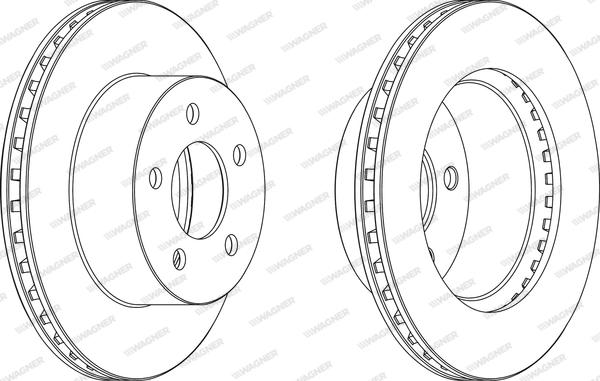 Wagner WGR1027-1 - Гальмівний диск avtolavka.club