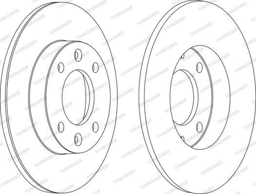 Wagner WGR1178-1 - Гальмівний диск avtolavka.club
