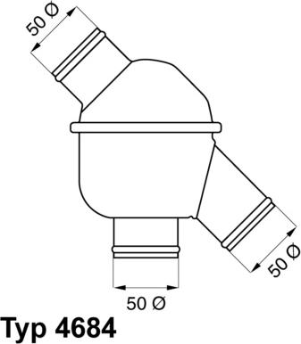 WAHLER 4684.83/1 - Термостат, охолоджуюча рідина avtolavka.club