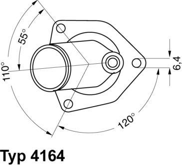 WAHLER 4164.92D - Термостат, охолоджуюча рідина avtolavka.club