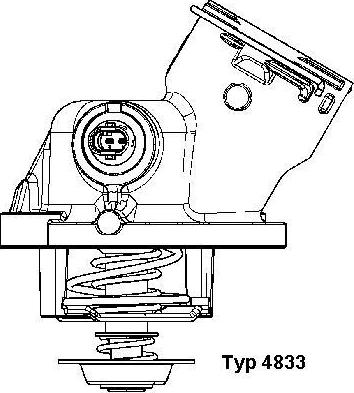 WAHLER 4833.100D - Термостат, охолоджуюча рідина avtolavka.club