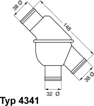 WAHLER 4341.80 - Термостат, охолоджуюча рідина avtolavka.club