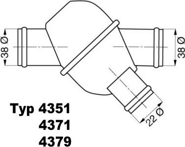 WAHLER 4371.80 - Термостат, охолоджуюча рідина avtolavka.club