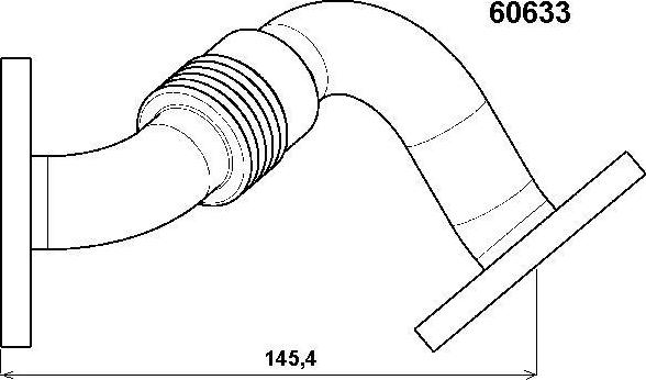 WAHLER 60633D - Трубка, клапан повернення ОГ avtolavka.club