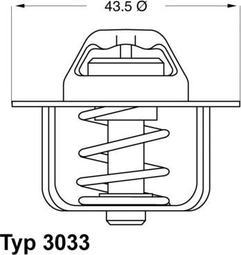 WAHLER 3033.84 - Термостат, охолоджуюча рідина avtolavka.club