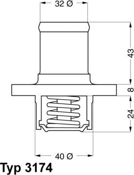 WAHLER 3174.89D - Термостат, охолоджуюча рідина avtolavka.club