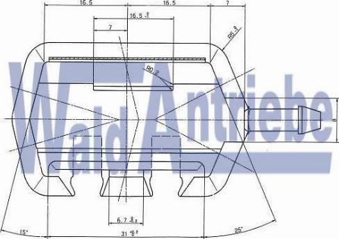 WaldAntriebe 110181 - Розпилювач води для чищення, система очищення вікон avtolavka.club