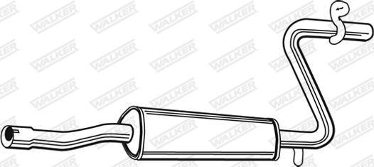 Walker 14937 - Середній глушник вихлопних газів avtolavka.club