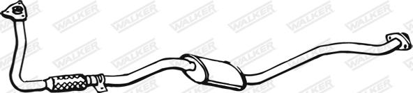 Walker 16546 - Середній глушник вихлопних газів avtolavka.club
