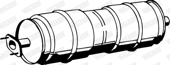 Walker 13731 - Середній глушник вихлопних газів avtolavka.club