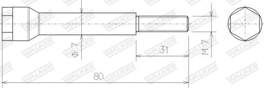 Walker 83164 - Болт, система випуску avtolavka.club