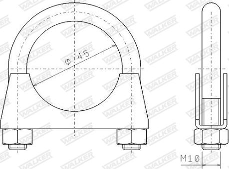 Walker 82321 - З'єднувальні елементи, система випуску avtolavka.club