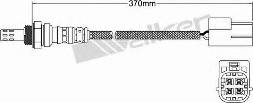 Walker 250-24452 - Лямбда-зонд, датчик кисню avtolavka.club