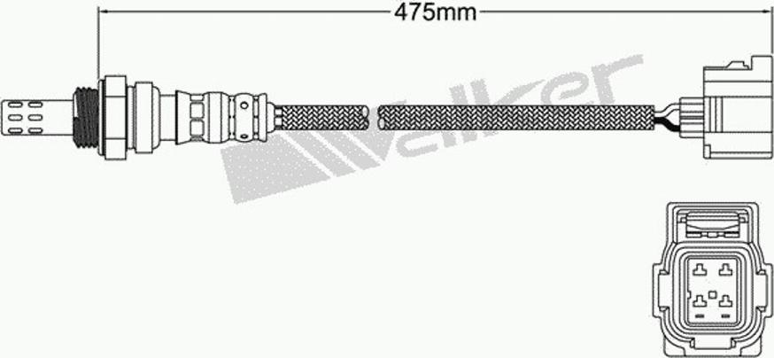 Walker 250-24460 - Лямбда-зонд, датчик кисню avtolavka.club