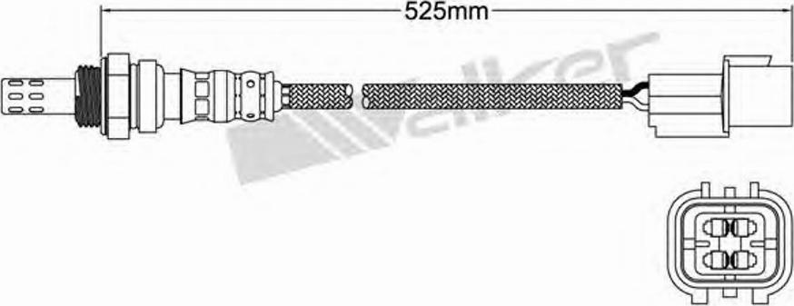 Walker 250-24462 - Лямбда-зонд, датчик кисню avtolavka.club