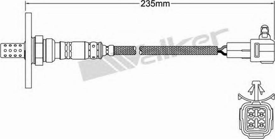 Walker 250-24150 - Лямбда-зонд, датчик кисню avtolavka.club