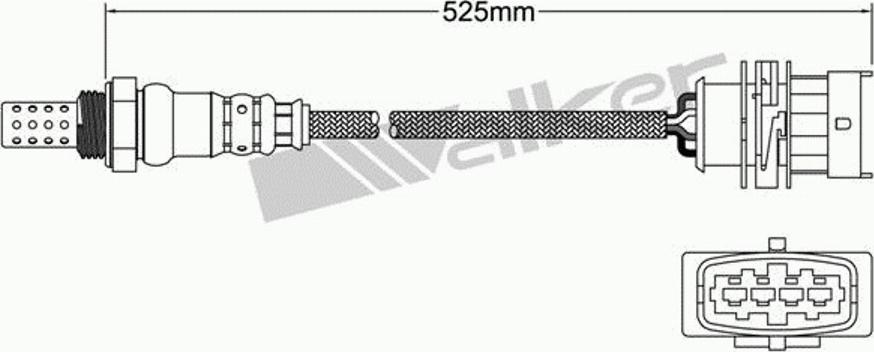 Walker 250-24847 - Лямбда-зонд, датчик кисню avtolavka.club