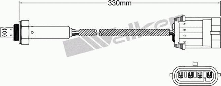 Walker 250-24807 - Лямбда-зонд, датчик кисню avtolavka.club