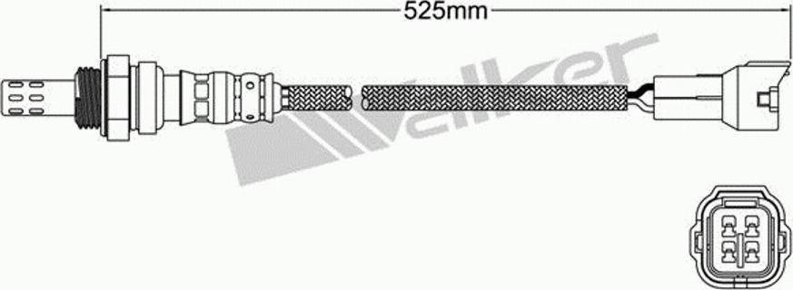 Walker 250-24291 - Лямбда-зонд, датчик кисню avtolavka.club