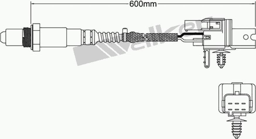 Walker 250-25005 - Лямбда-зонд, датчик кисню avtolavka.club