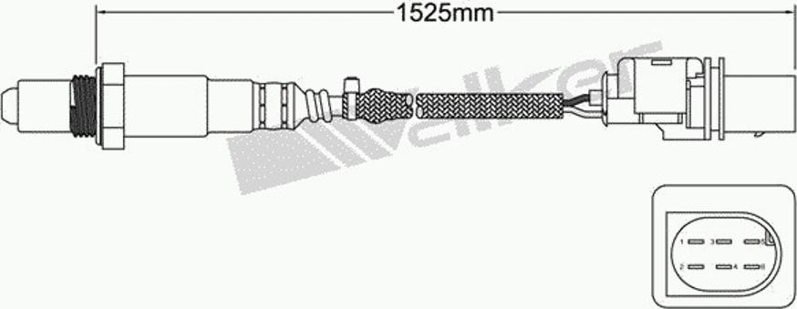 Walker 250-25018 - Лямбда-зонд, датчик кисню avtolavka.club