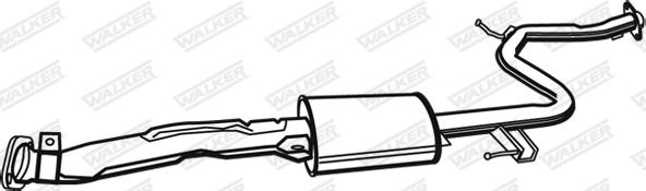 Walker 21147 - Середній глушник вихлопних газів avtolavka.club