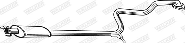 Walker 21835 - Середній глушник вихлопних газів avtolavka.club