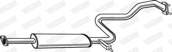 Walker 23493 - Середній глушник вихлопних газів avtolavka.club