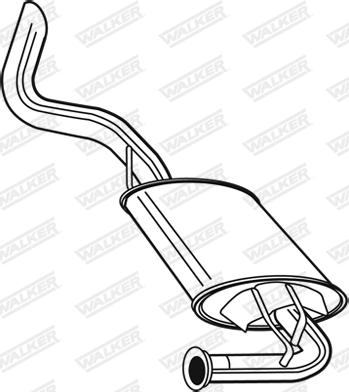 Walker 23691 - Глушник вихлопних газів кінцевий avtolavka.club