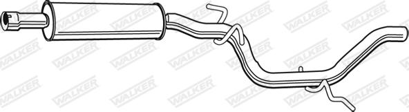 Walker 23029 - Середній глушник вихлопних газів avtolavka.club