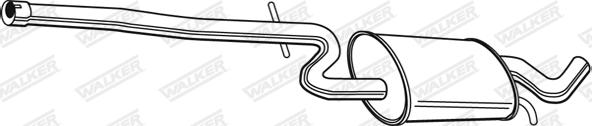 Walker 23135 - Середній глушник вихлопних газів avtolavka.club