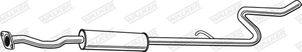 Walker 23216 - Середній глушник вихлопних газів avtolavka.club