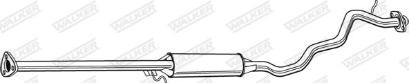 Walker 22457 - Середній глушник вихлопних газів avtolavka.club