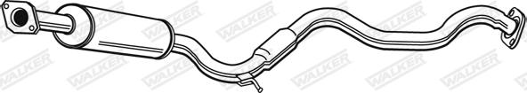 Walker 22187 - Середній глушник вихлопних газів avtolavka.club