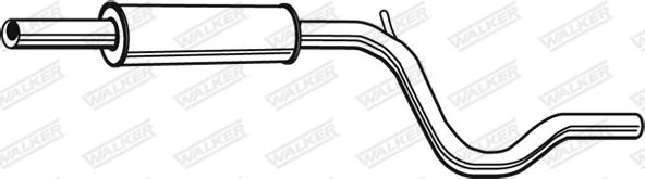 Walker 22758 - Середній глушник вихлопних газів avtolavka.club