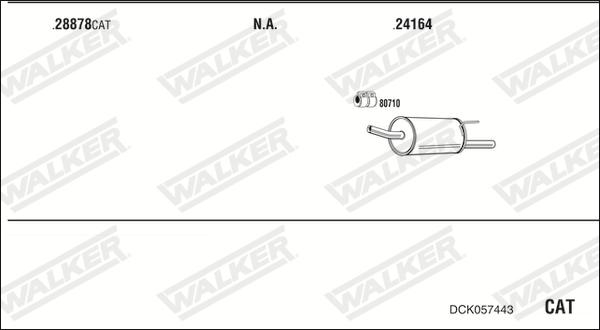 Walker DCK057443 - Система випуску ОГ avtolavka.club