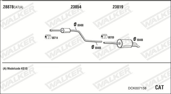 Walker DCK007158 - Система випуску ОГ avtolavka.club