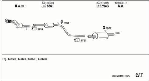 Walker DCK019368A - Система випуску ОГ avtolavka.club