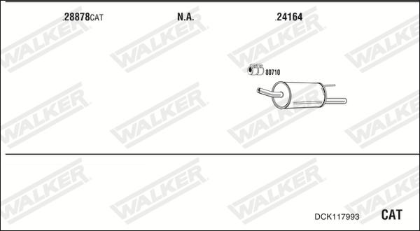 Walker DCK117993 - Система випуску ОГ avtolavka.club