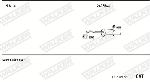 Walker DCK124722 - Система випуску ОГ avtolavka.club